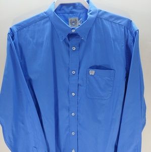 Cinch long Sleeve Button Down Shirt XXL 16-18